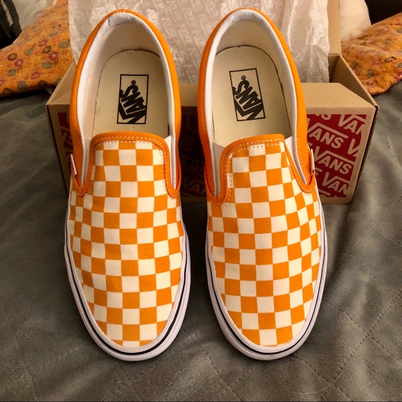 cheddar vans slip ons